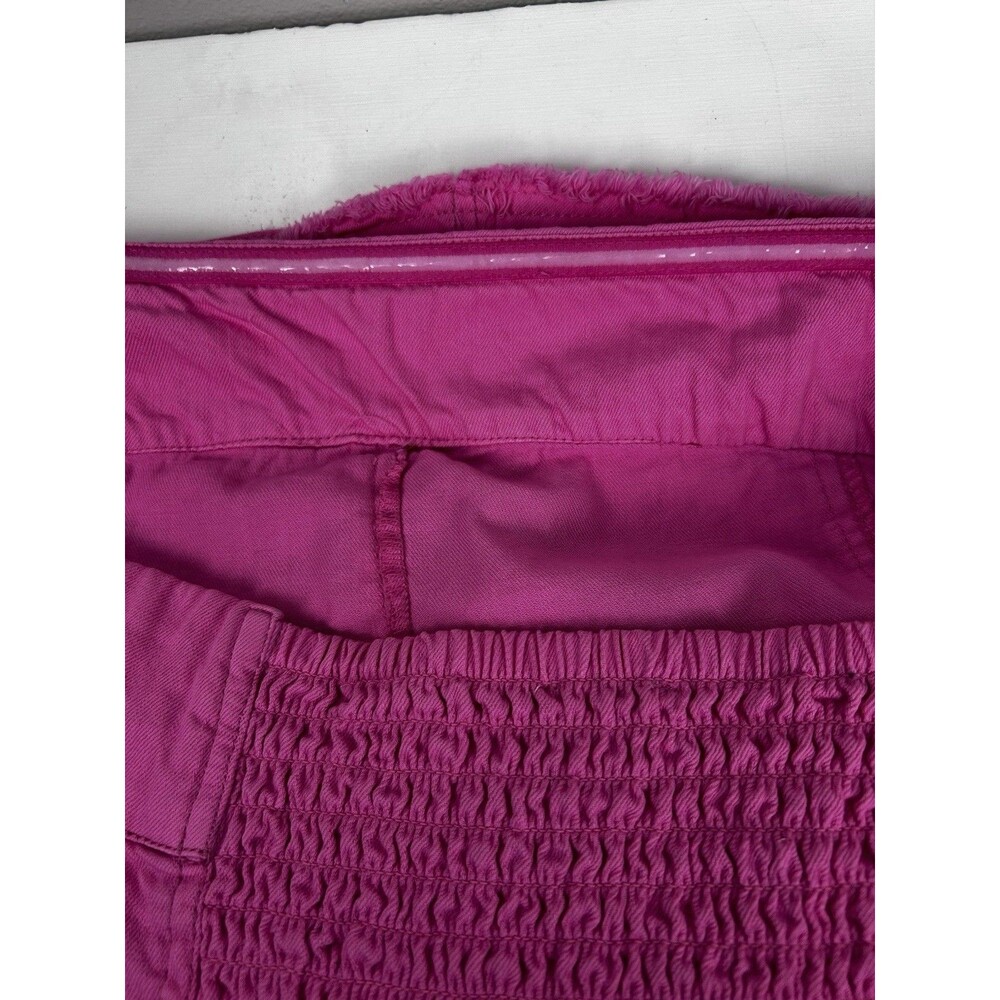 anthropologie Pilcro Strapless Denim Pink  Mini Dress Pockets Size Xl Cotton - Picture 12 of 12
